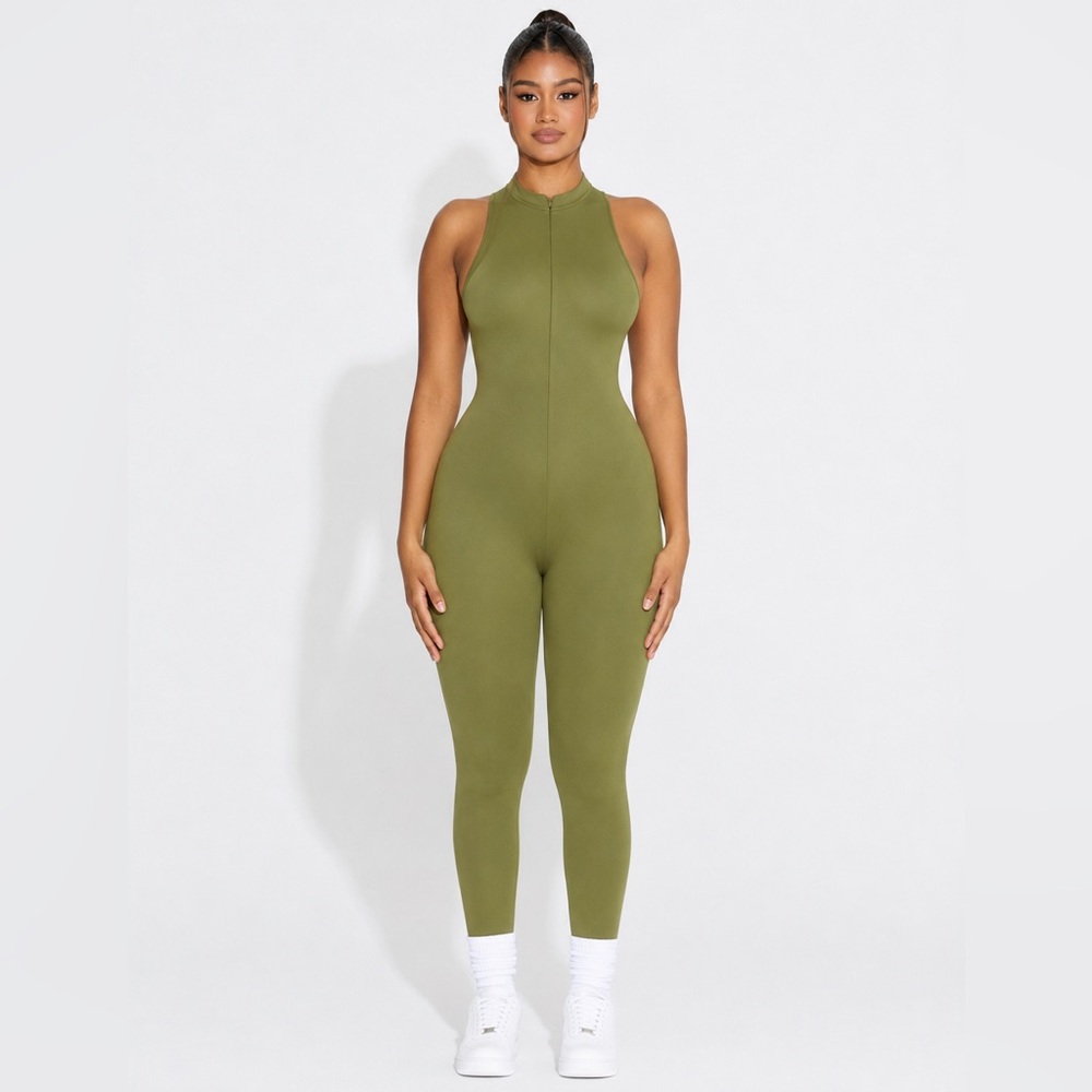 Naked Wardrobe Bare-ly Zipped Jumpsuit
